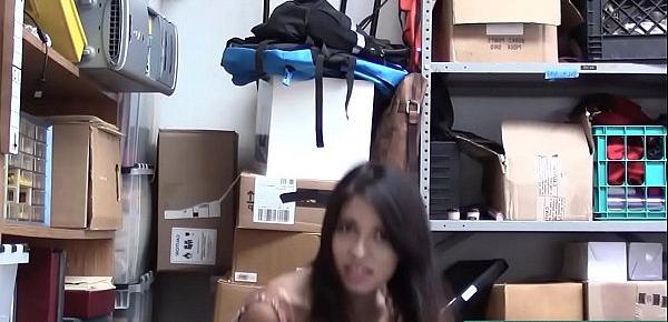  Small Tits Girl Thief Jasmine Gomez Get Caught and Castigated in a Shop - Teenrobbers.com
